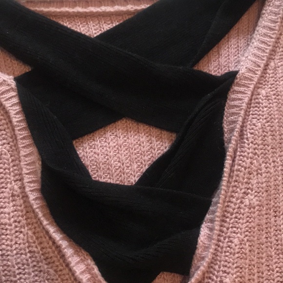 🌻 Long mauve open back sweater - Picture 4 of 4